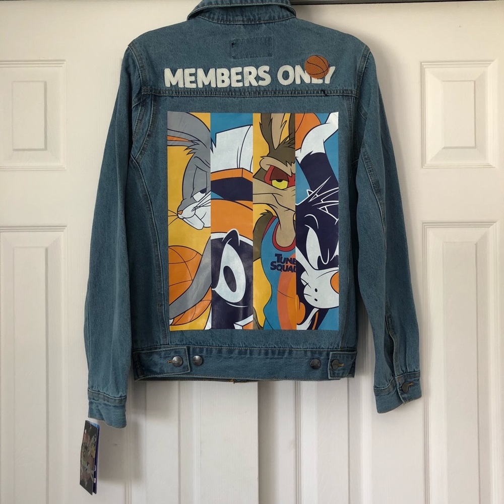Members Only Looney Tunes Space Jam Denim Jacket